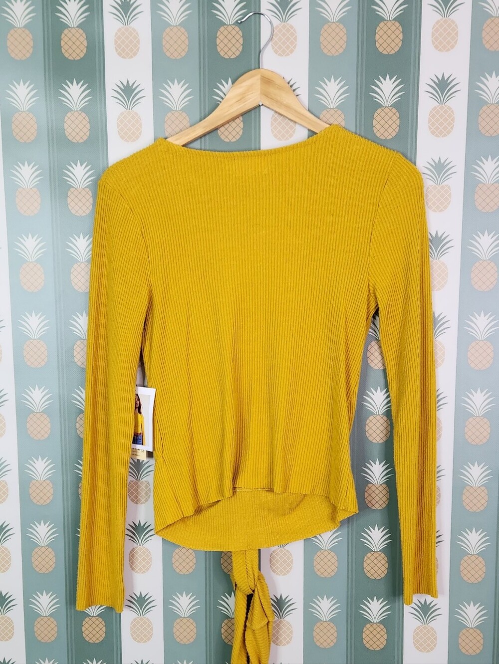 Nation Ribbed Wrap Shirt - Picture 3 of 6